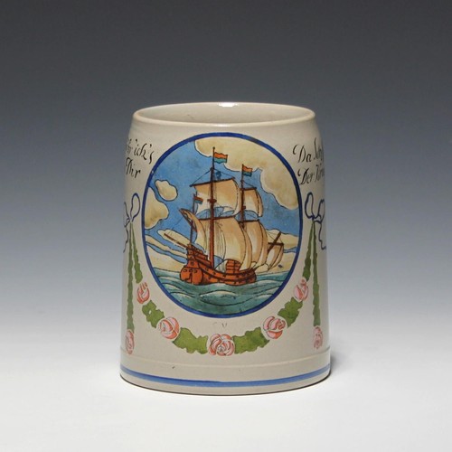 Jugendstil bierkrug das schiff - bierkrug,