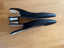 Slingpumps, flach mit goldenem