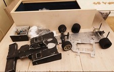 Graupner RCv Car Auto schwarz schwarz mit schöner Holzkiste Ersatzteile