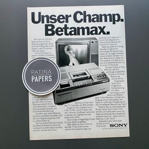 1978 unser champ sony betamax - 1978,