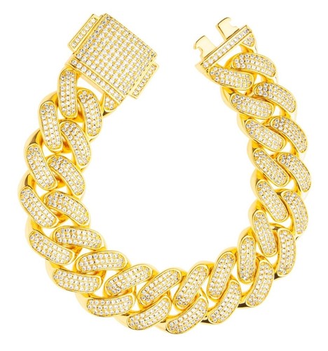 Iced out armband vergoldet - iced,