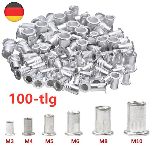 100x alu nieten - alu,