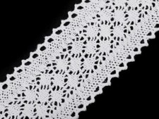 Klöppelspitze aus Baumwolle