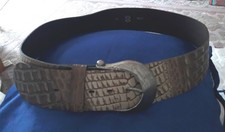 Gürtel aus Leder - Damen/Herren - Gr. 95  - B 6 cm - Brauntöne - Unbenutzt!