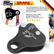 Klettern Steigklemme Seilklemme Handsteigklemme Sicherungsgerät für 8-13 mm DHL`
