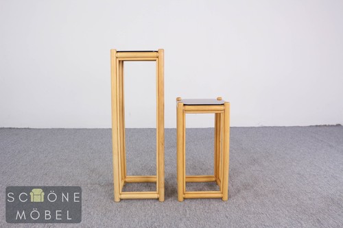 2er set blumensäule rattan - blumensäule,