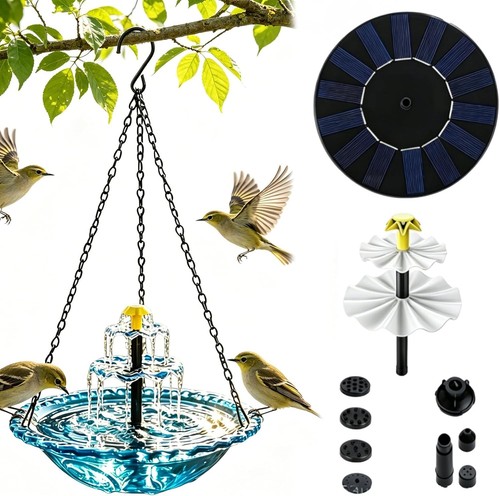 Hängendes solar vogelbad - vogelbad, mit