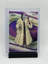 Topps Disney Chrome 2025 Cruella De Vil Purple Refractor 69/75 No.103