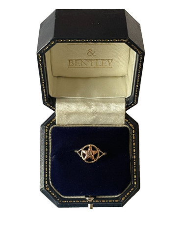1981 freimaurer ring 9kt gold - 1981,