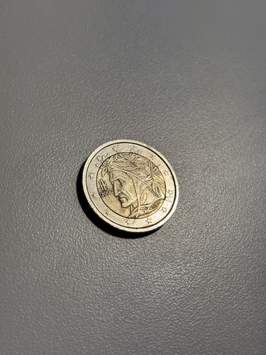 Euro münze italien dante - 2,