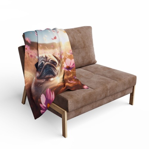 Fleecedecke mops hund im - mops,