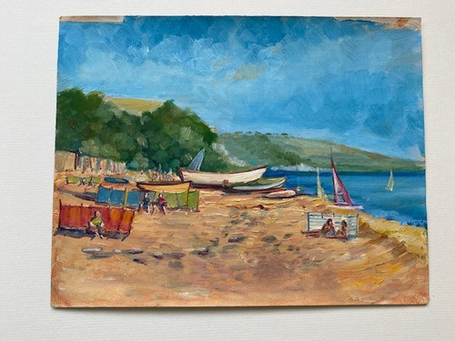 Original gouache strand - am,