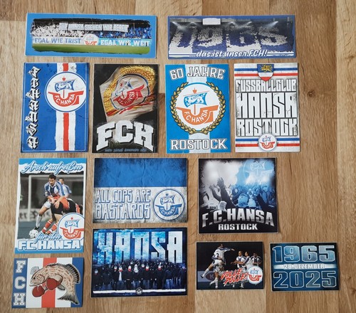 Hansa rostock aufkleber fch - hansa,