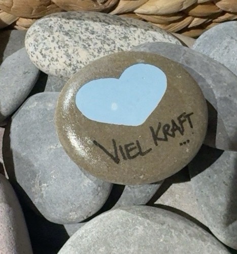 Trauer handbemalter stein - trauer,
