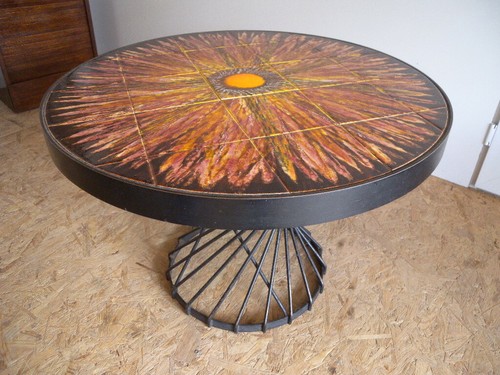 60er fliesentisch mid century - ,