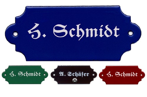 Emaille namensschild 110 45 - x,