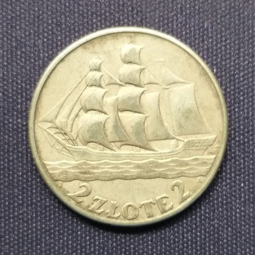 Zloty 1936 segelschiff - zloty,, 1936,