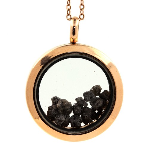 Halskette diamant grau roh - diamant,