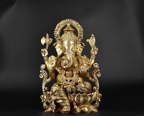 Messing ganesha statue - statue, gott