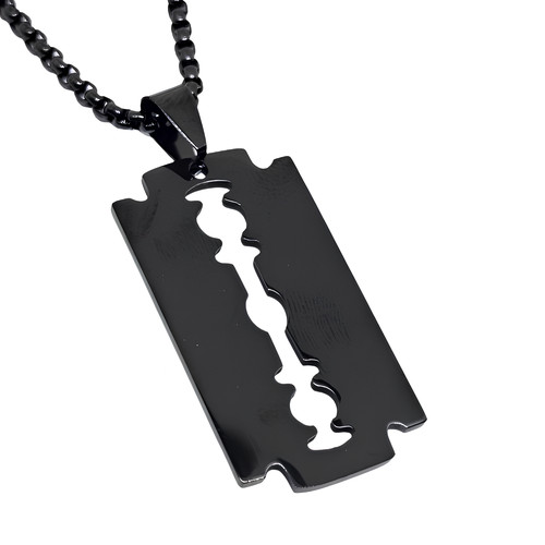 Schwarze rasierklinge - schwarze,