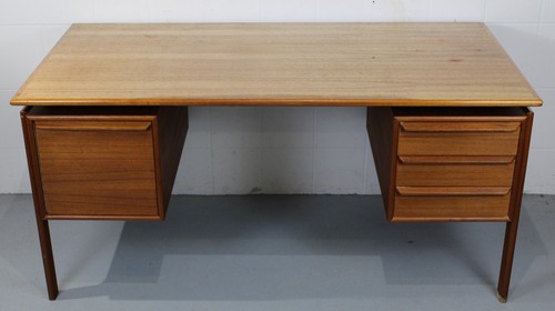 Vintage teak schreibtisch wohl - vintage,