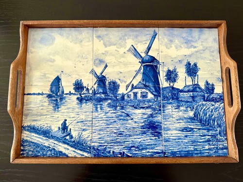 Delfter keramik serviertablett - delfter,