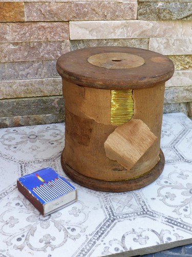 Antike 1kg holzspule aluminium - 1kg,