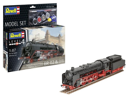 Model set schnellzuglokomotive - set,