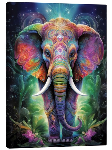 Leinwandbild bunter indischer - leinwandbild,