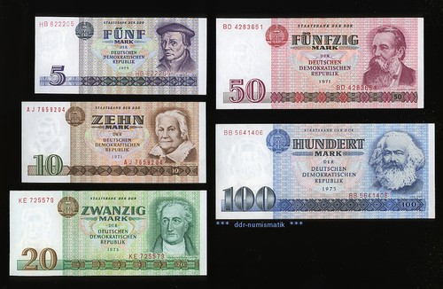 DDR Banknoten-Satz
