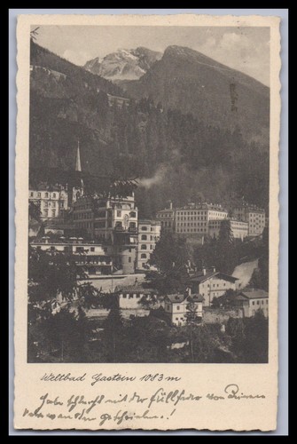 Ansichtskarte bad gastein - ansichtskarte,