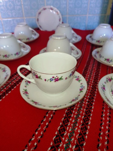 11x porzellan tasse mit - porzellan,