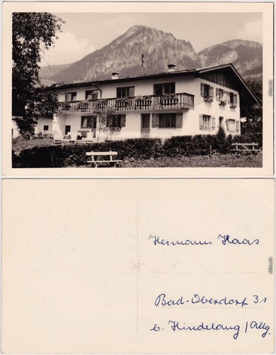 Ansichtskarte bad oberdorf - ansichtskarte,