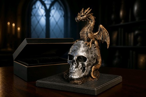Totenkopf und drache - und,