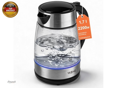Yashe wasserkocher glas - wasserkocher,