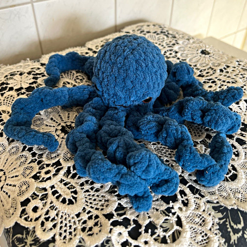 Blaues krake stoff - blaues, &