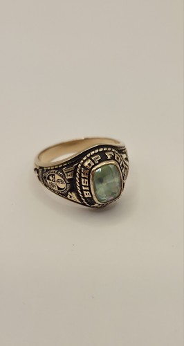Ring vintage highschool gold - ring,