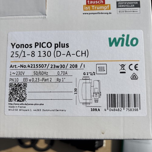 Wilo yonos pico - pico, plus