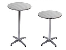 Stehtisch aluminium 2in1 - stehtisch,