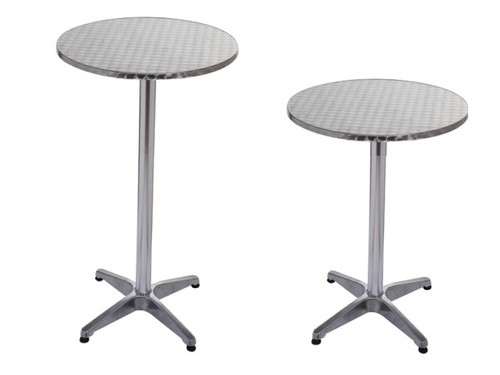Stehtisch aluminium 2in1 - stehtisch,