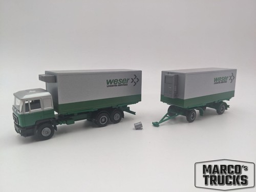 Herpa man f90 - herpa, kühlhängerzug