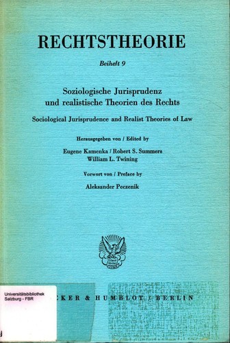 Soziologische jurisprudenz und - soziologische,
