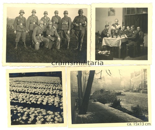 Orig foto soldaten in - 4x,