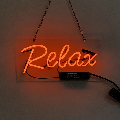 Relax neon sign bier - relax,