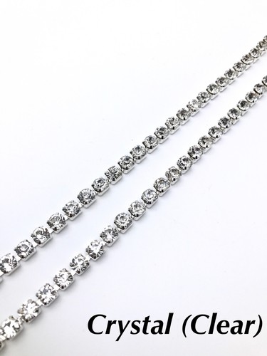 3mm ss12 strasskette - 3mm,