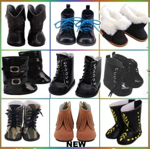 Puppenschuhe schwarze - 18",