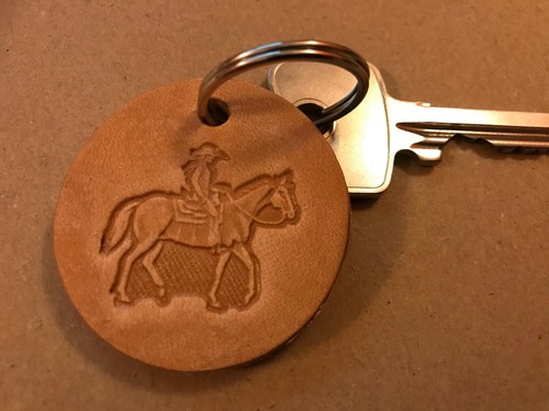 Leder anhänger westernreiten - leder,