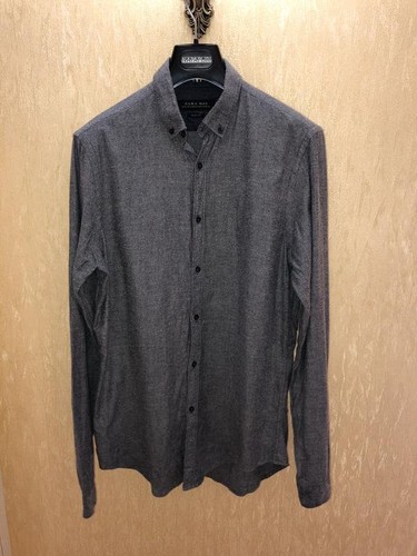 Men zara shirt grey - men, /