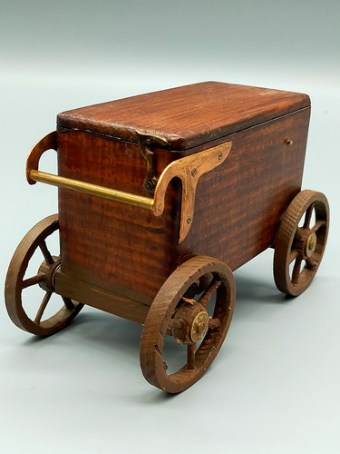 Antike holz spieluhr wagen - holz,