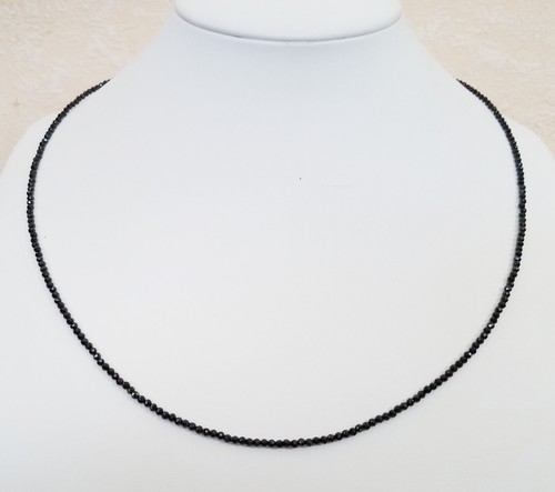 Edelsteinkette 50cm schwarz - edelsteinkette–50cm,
